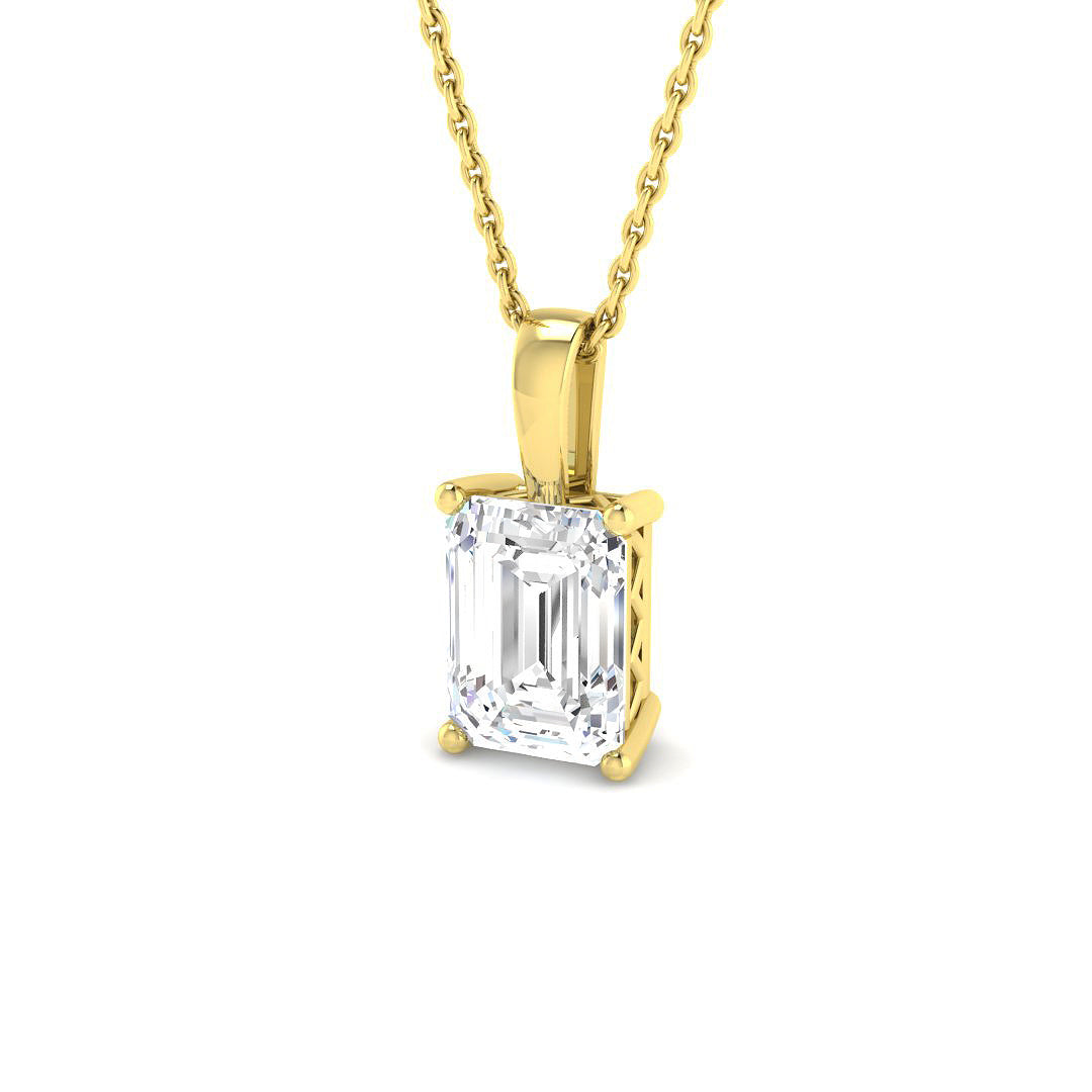 9ct Yellow Gold 2.00ct E VS2 Laboratory Grown CVD Pendant