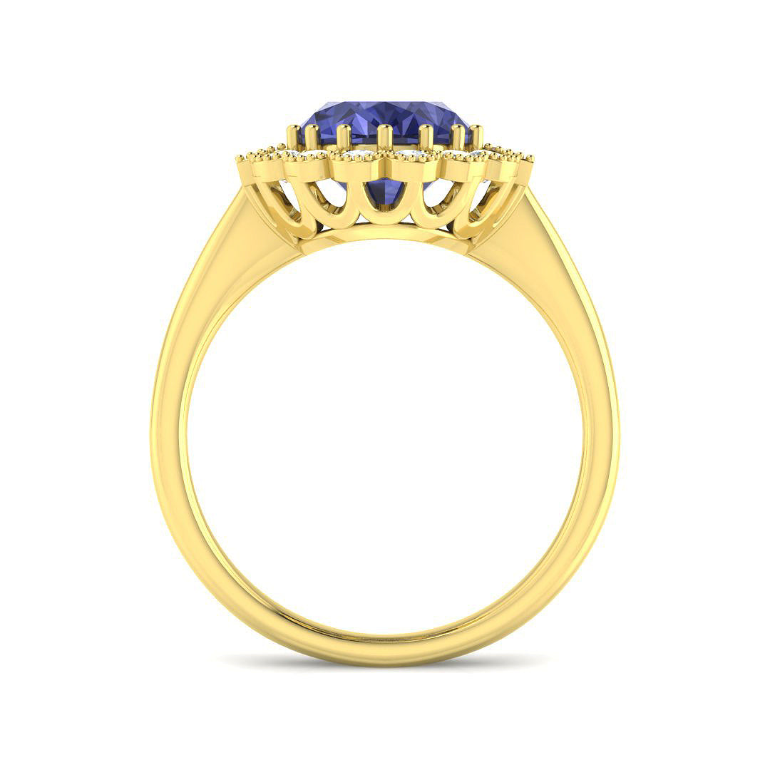 9ct Yellow Gold 4.75ct Tanzanite Ring