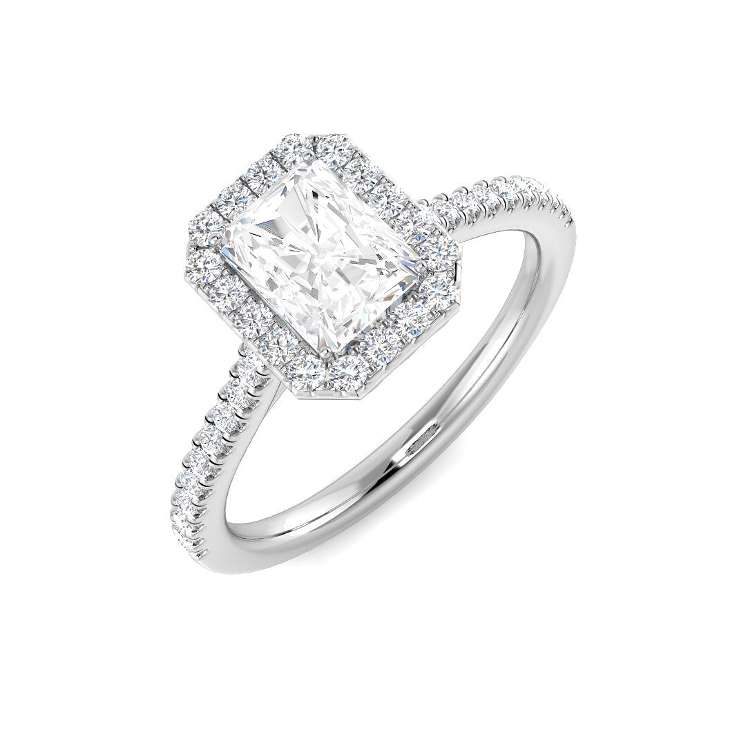 Platinum 1.14ct F SI1 Diamond Ring
