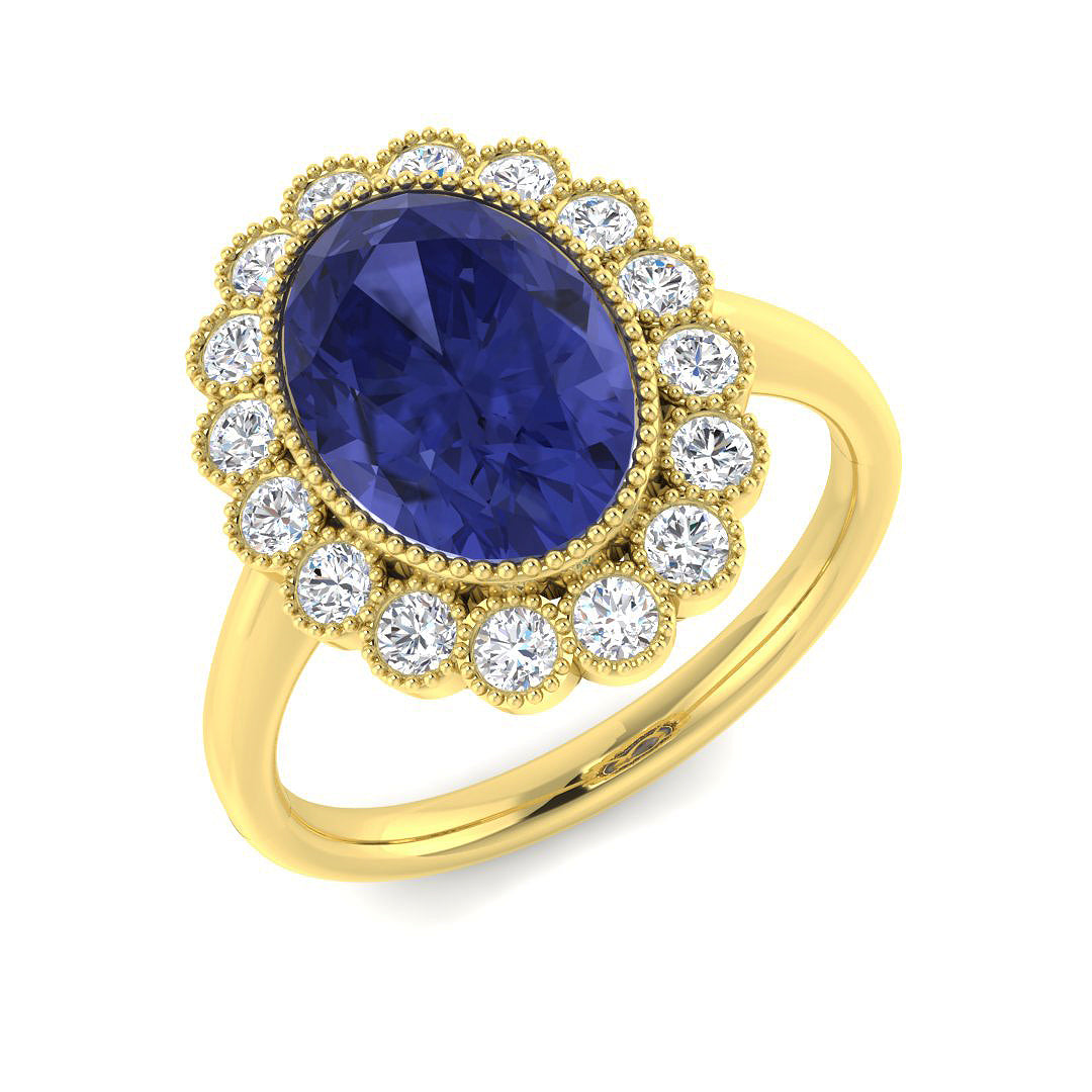 9ct Yellow Gold 4.21ct Tanzanite Ring