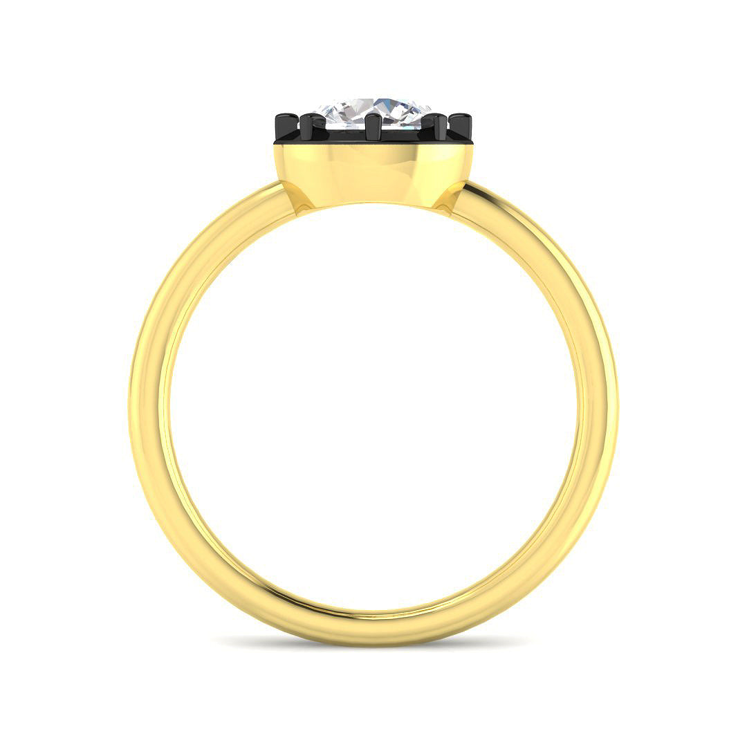 9ct Yellow Gold 1.06ct Laboratory Grown CVD Ring