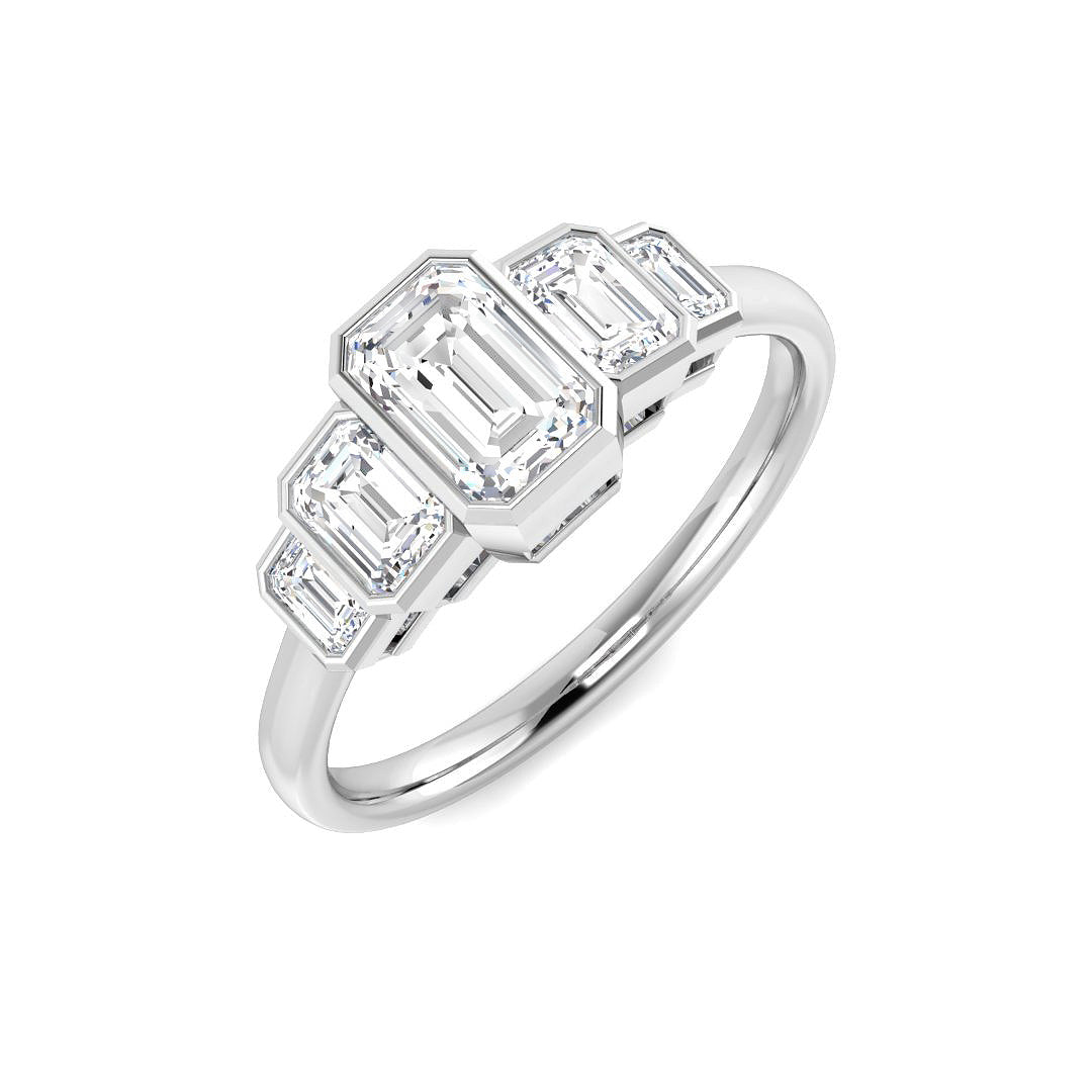 9ct White Gold 1.23ct Laboratory Grown CVD Ring