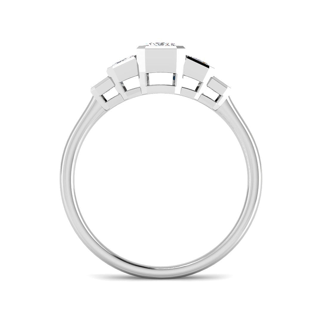 9ct White Gold 1.23ct Laboratory Grown CVD Ring