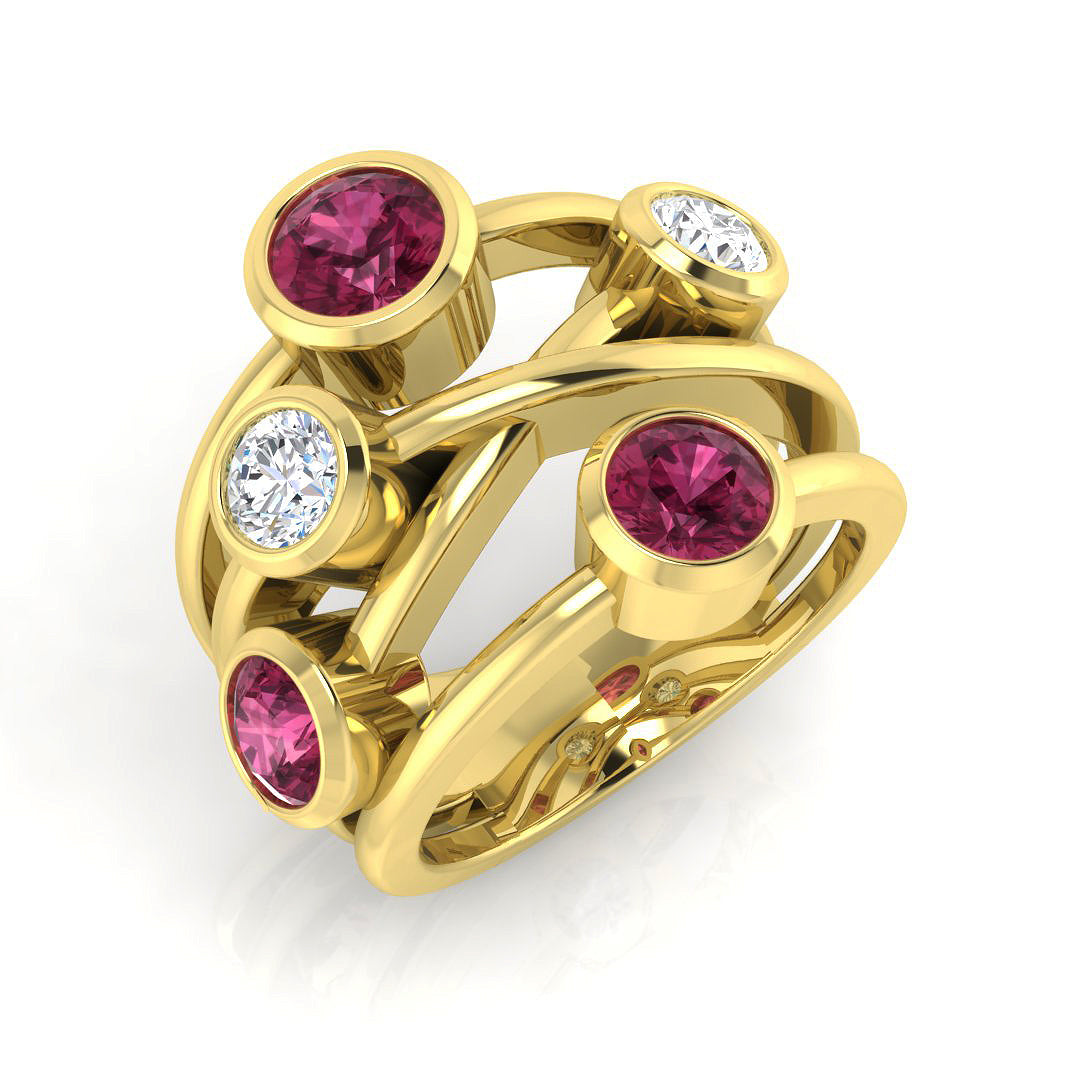 9ct Yellow Gold 2.02ct G SI2 Diamond Ring
