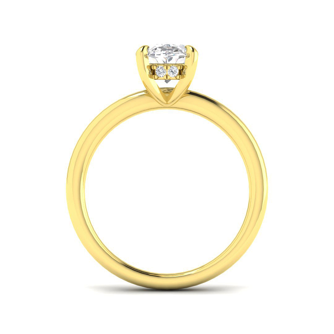 9ct Yellow Gold 1.57ct E VS2 Laboratory Grown CVD Ring