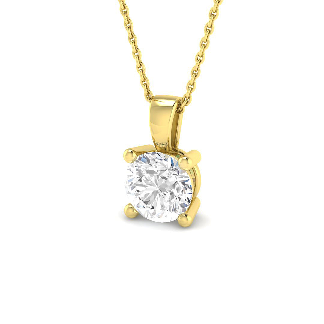 9ct Yellow Gold 1.45ct Laboratory Grown CVD Pendant
