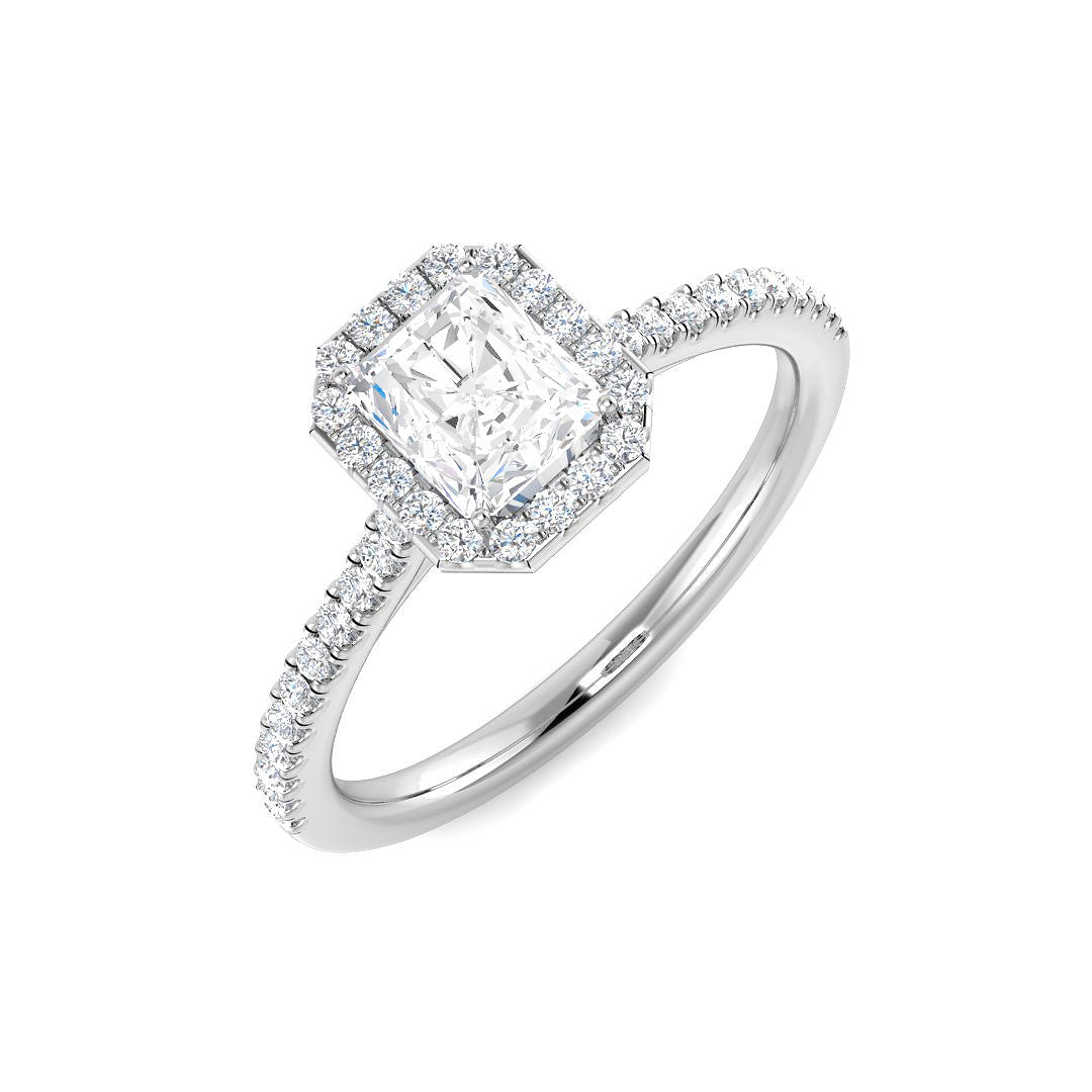 Platinum 0.89ct D SI1 Diamond Ring