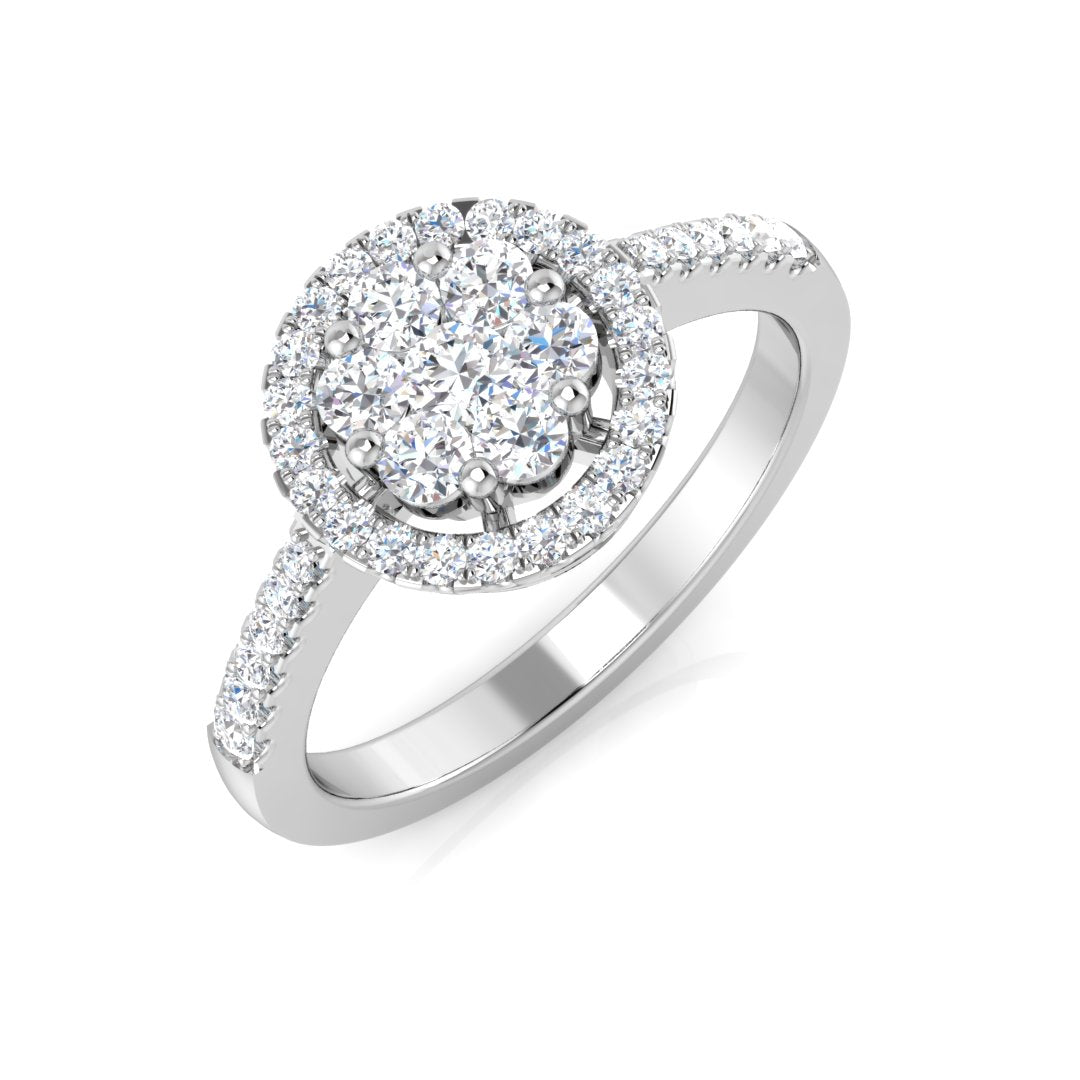 18ct White Gold 0.45ct G SI1 Diamond Ring