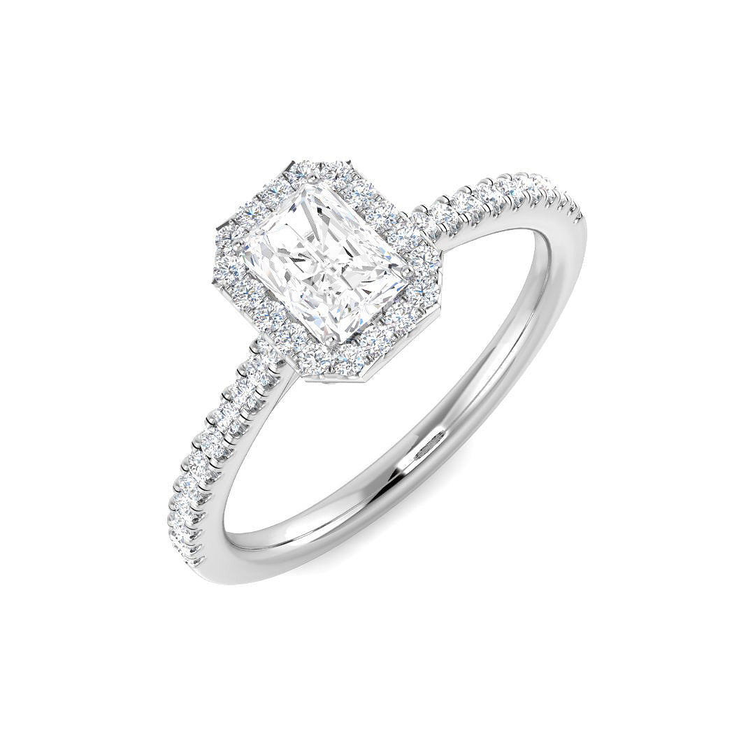 Platinum 0.70ct D SI1 Diamond Ring