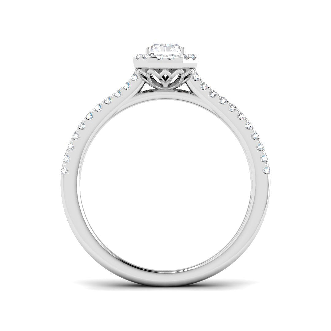 Platinum 0.70ct D SI1 Diamond Ring
