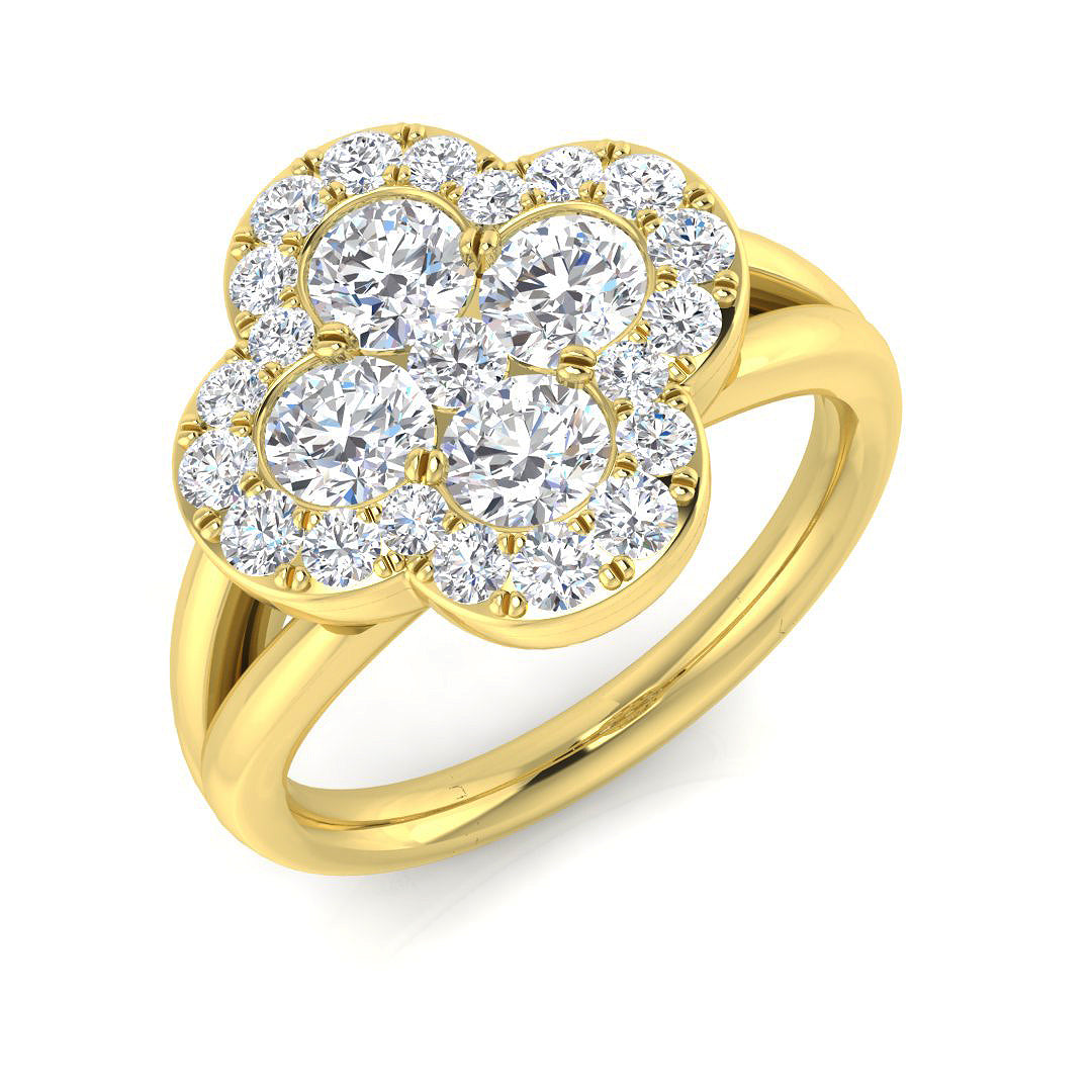 18ct Yellow Gold 1.42ct G SI2 Diamond Ring