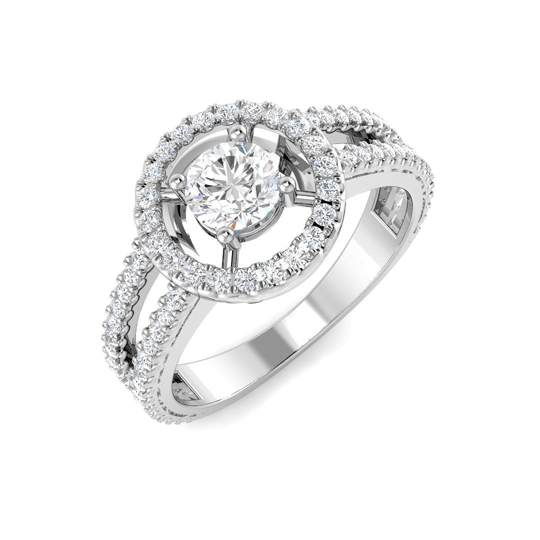 18ct White Gold 0.80ct G SI1 Diamond Ring