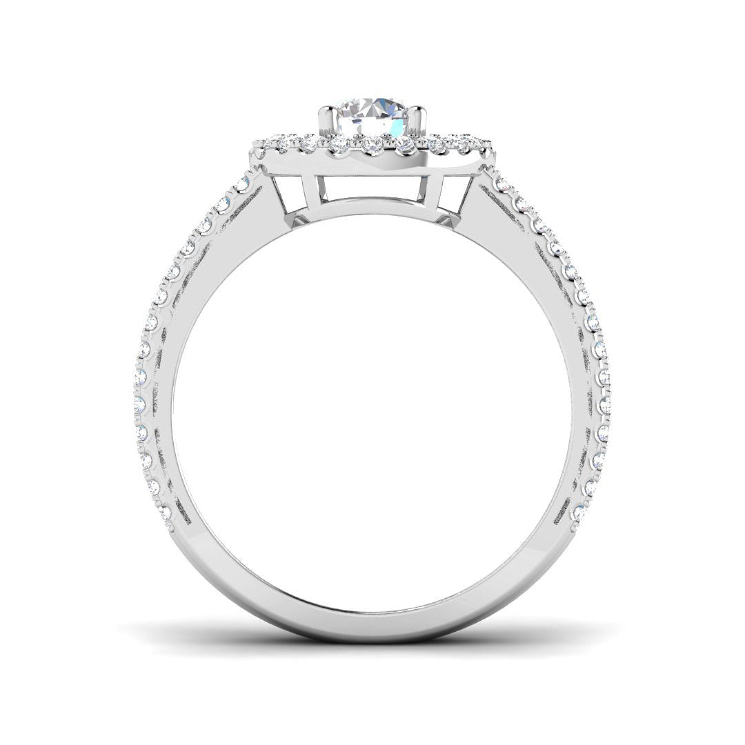 18ct White Gold 0.80ct G SI1 Diamond Ring