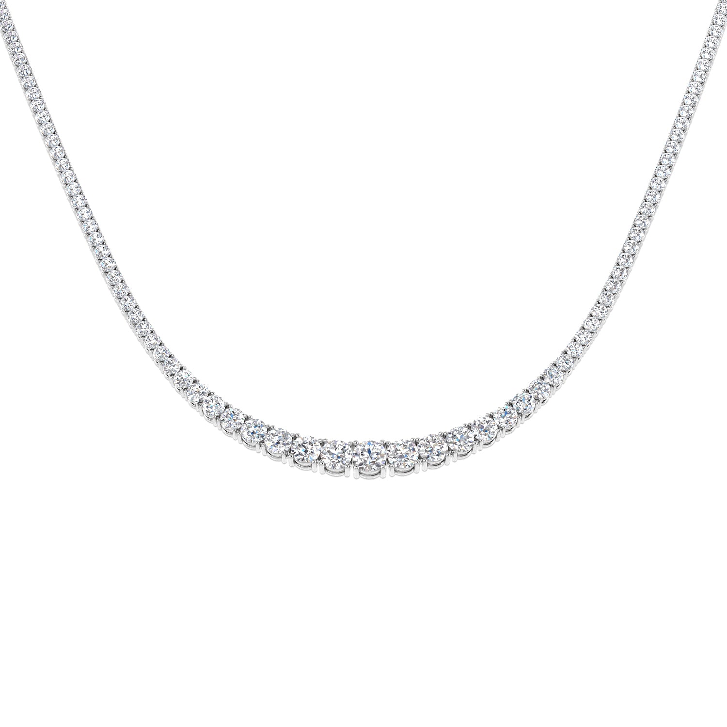 18ct White Gold 10.50ct G SI2 Diamond Necklace