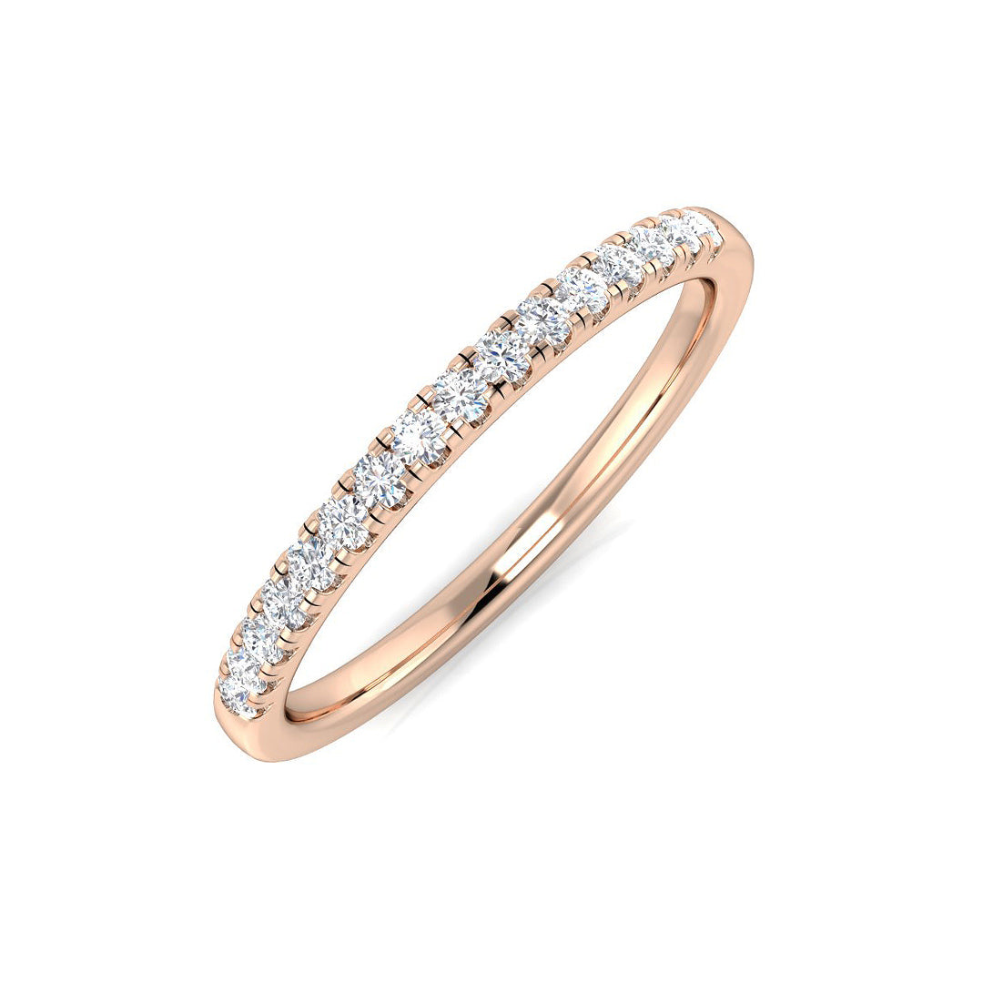 18ct Rose Gold 0.14ct G SI1 Diamond Ring