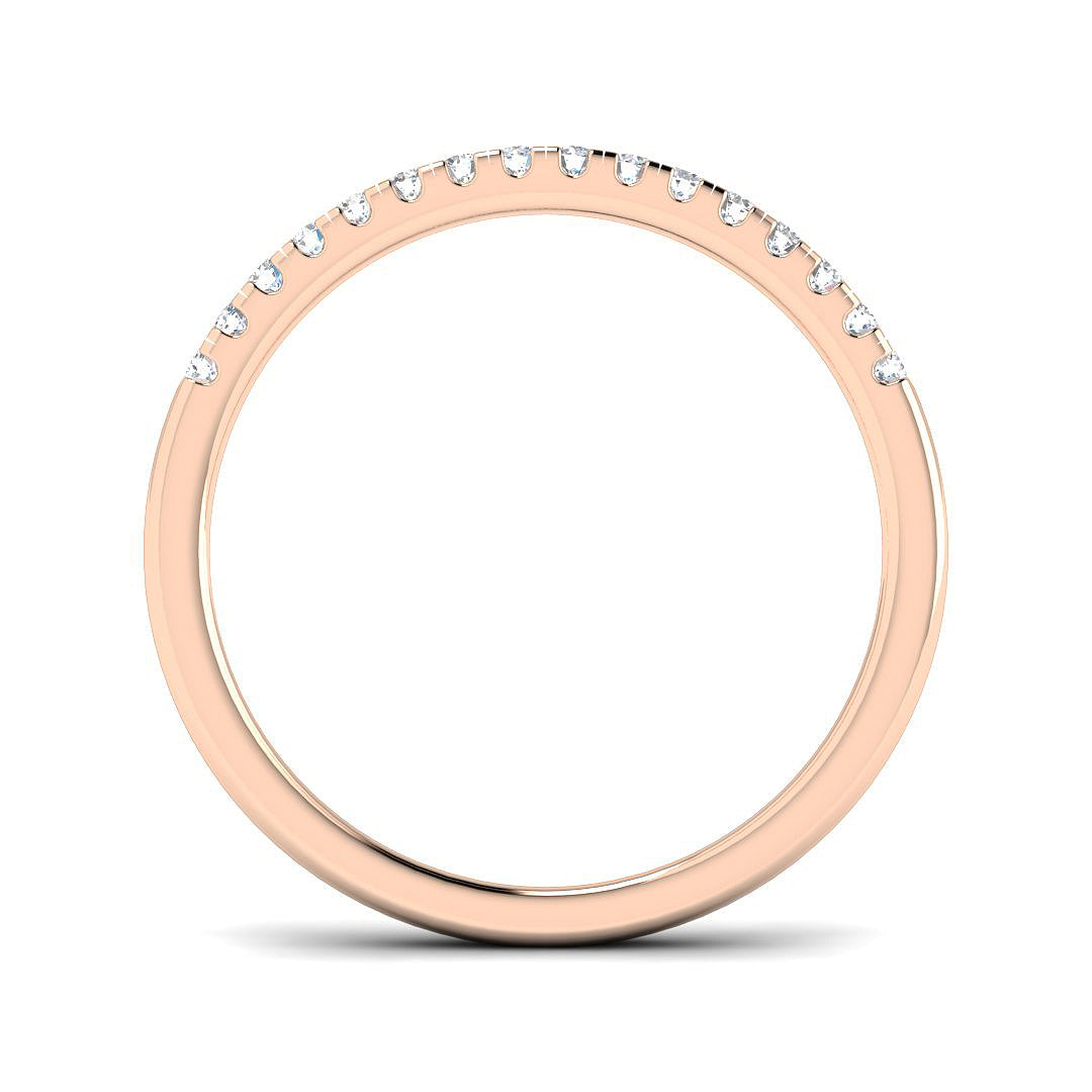 18ct Rose Gold 0.14ct G SI1 Diamond Ring