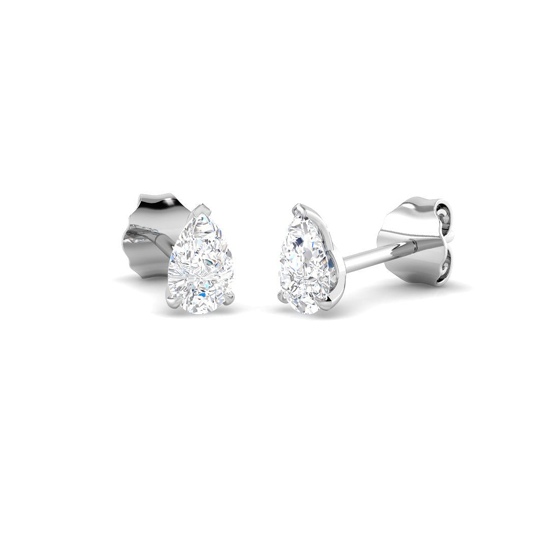 9ct White Gold 0.45ct Laboratory Grown CVD Earrings