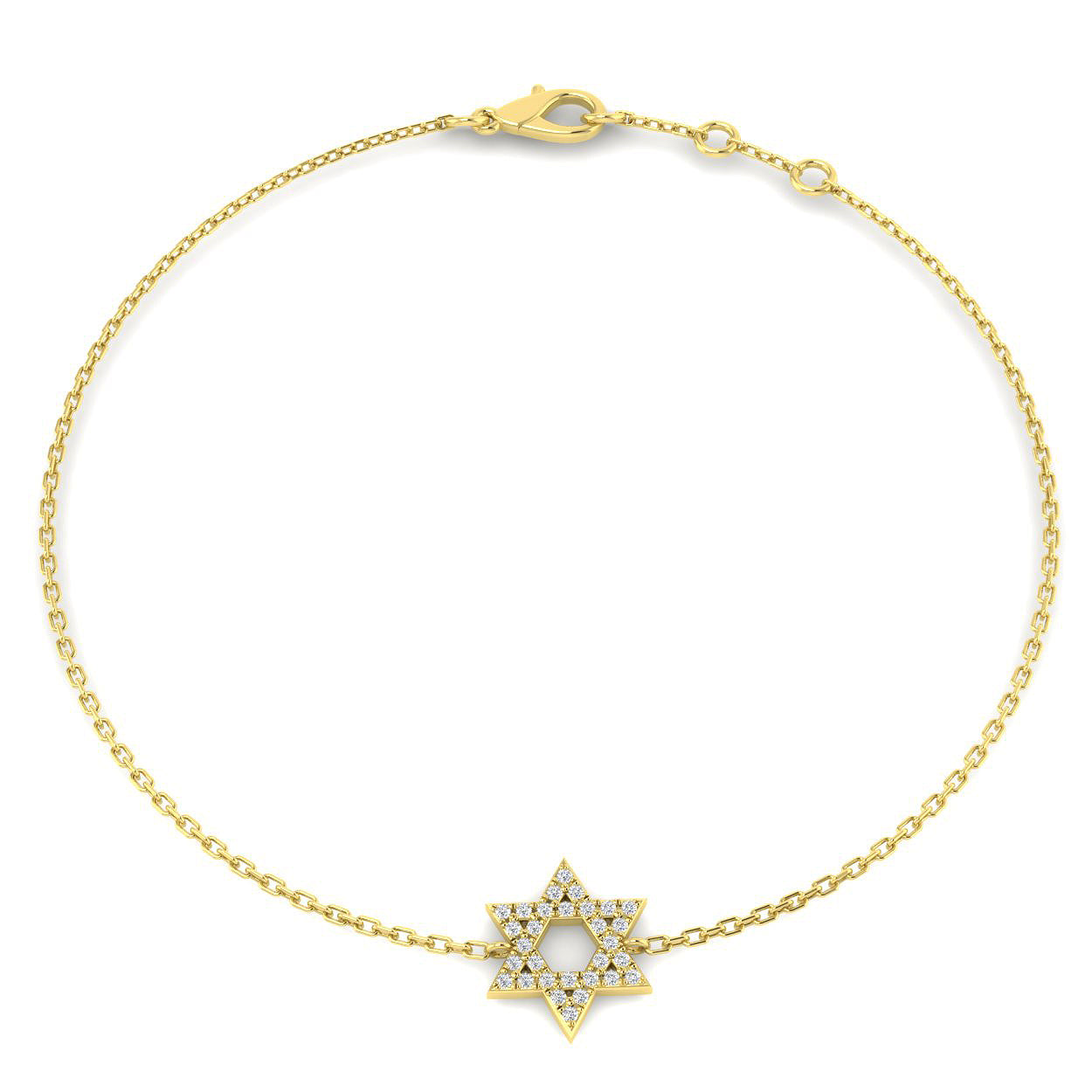 9ct Yellow Gold 0.07ct G SI2 Diamond Bracelet