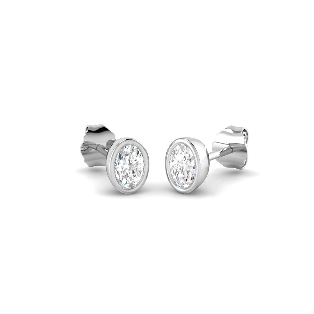 9ct White Gold 0.52ct Laboratory Grown CVD Earrings