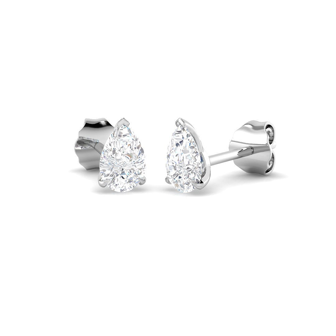 9ct White Gold 0.72ct Laboratory Grown CVD Earrings