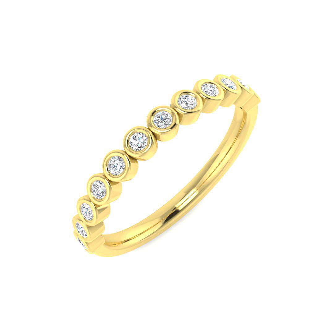 9ct Yellow Gold 0.23ct Laboratory Grown CVD Ring
