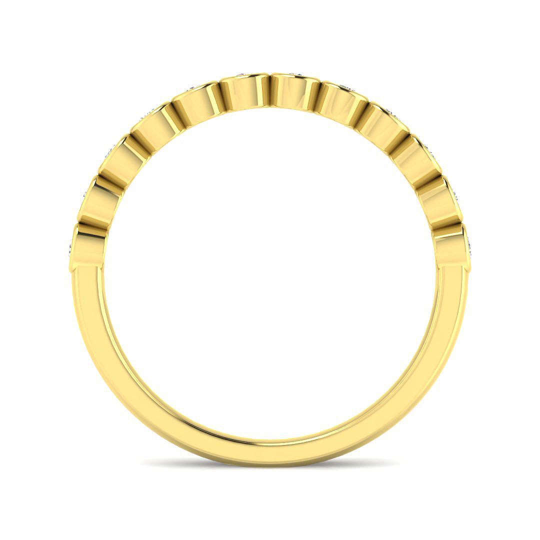 9ct Yellow Gold 0.23ct Laboratory Grown CVD Ring