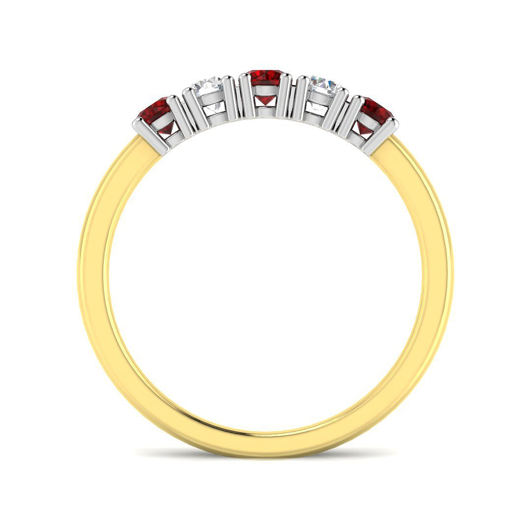18ct Two-Tone Gold 0.66ct G SI2 Diamond Ring