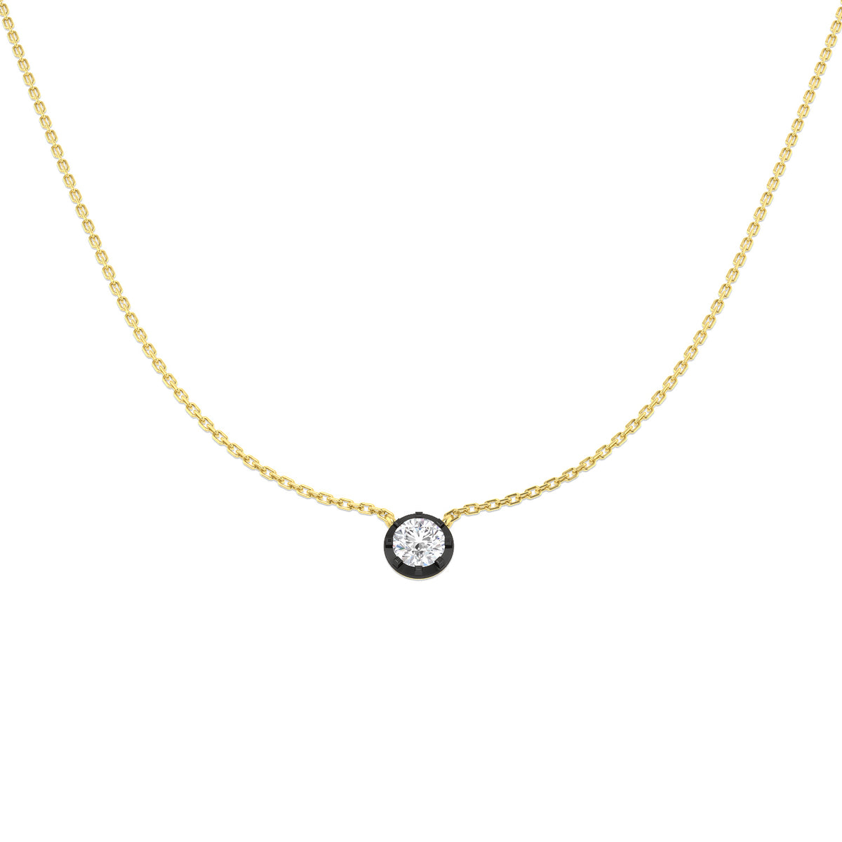 9ct Yellow Gold 0.52ct Laboratory Grown CVD Necklace