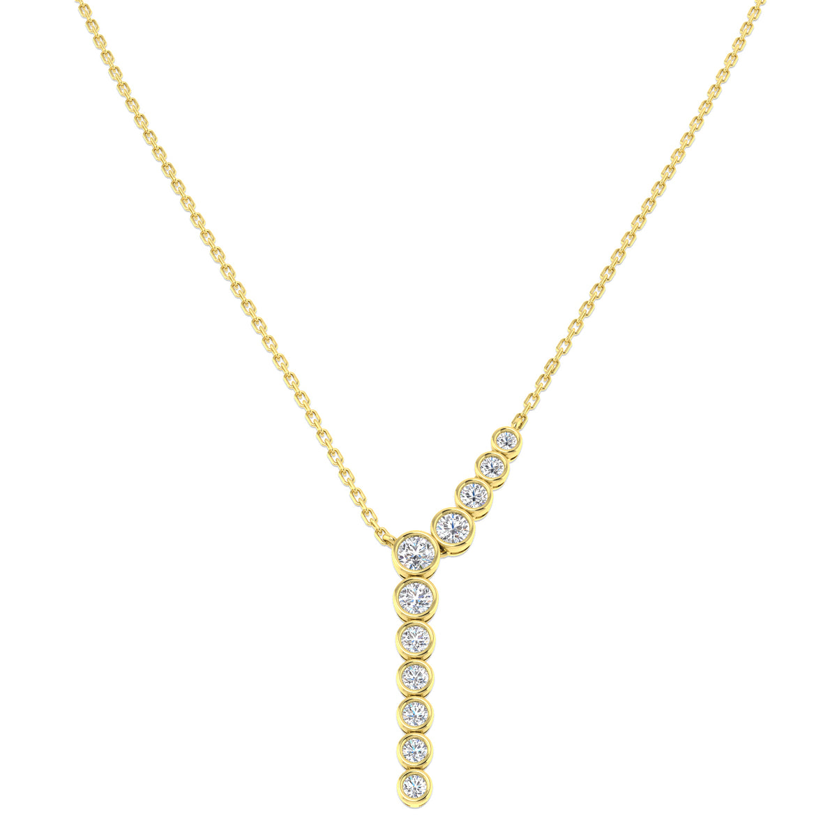 9ct Yellow Gold 0.73ct Laboratory Grown CVD Necklace